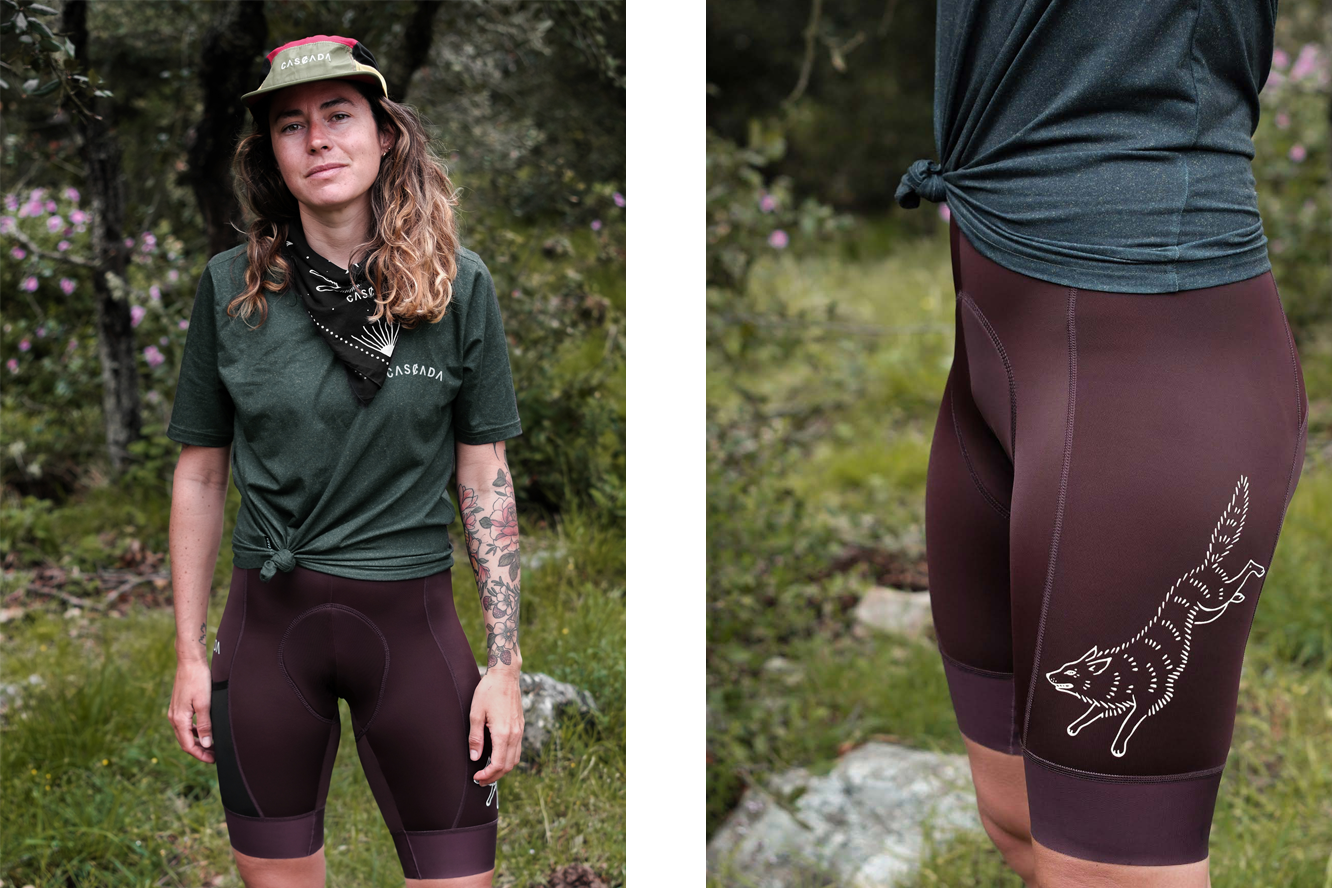 Womens Cargo Bib Shorts